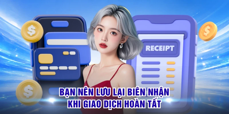 Nạp Tiền S8 - Giao Dịch Nhanh Để Đón Cuộc Vui Hấp Dẫn 3 Bạn nên lưu lại biên nhận khi giao dịch hoàn tất